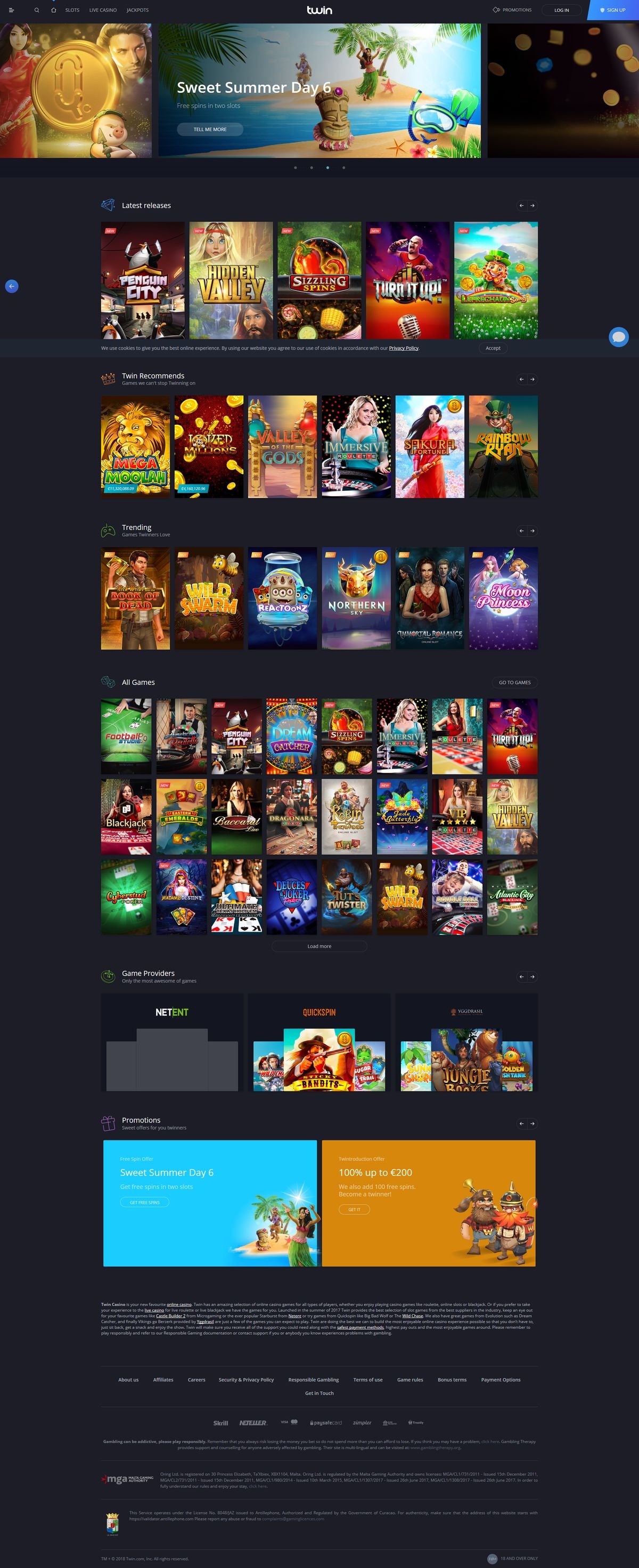 Springbok Casino game